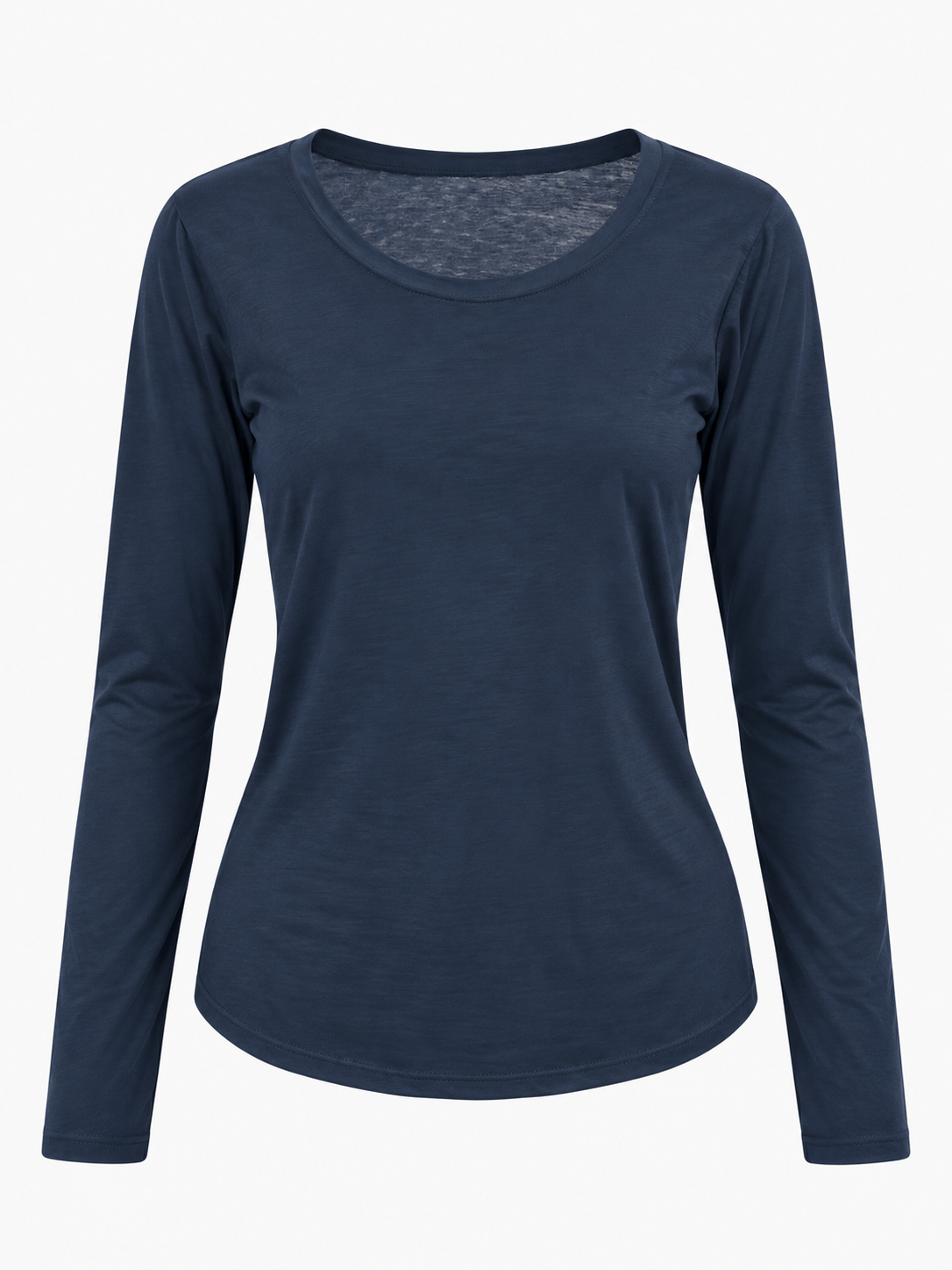 Maglia Basic blu vista frontale