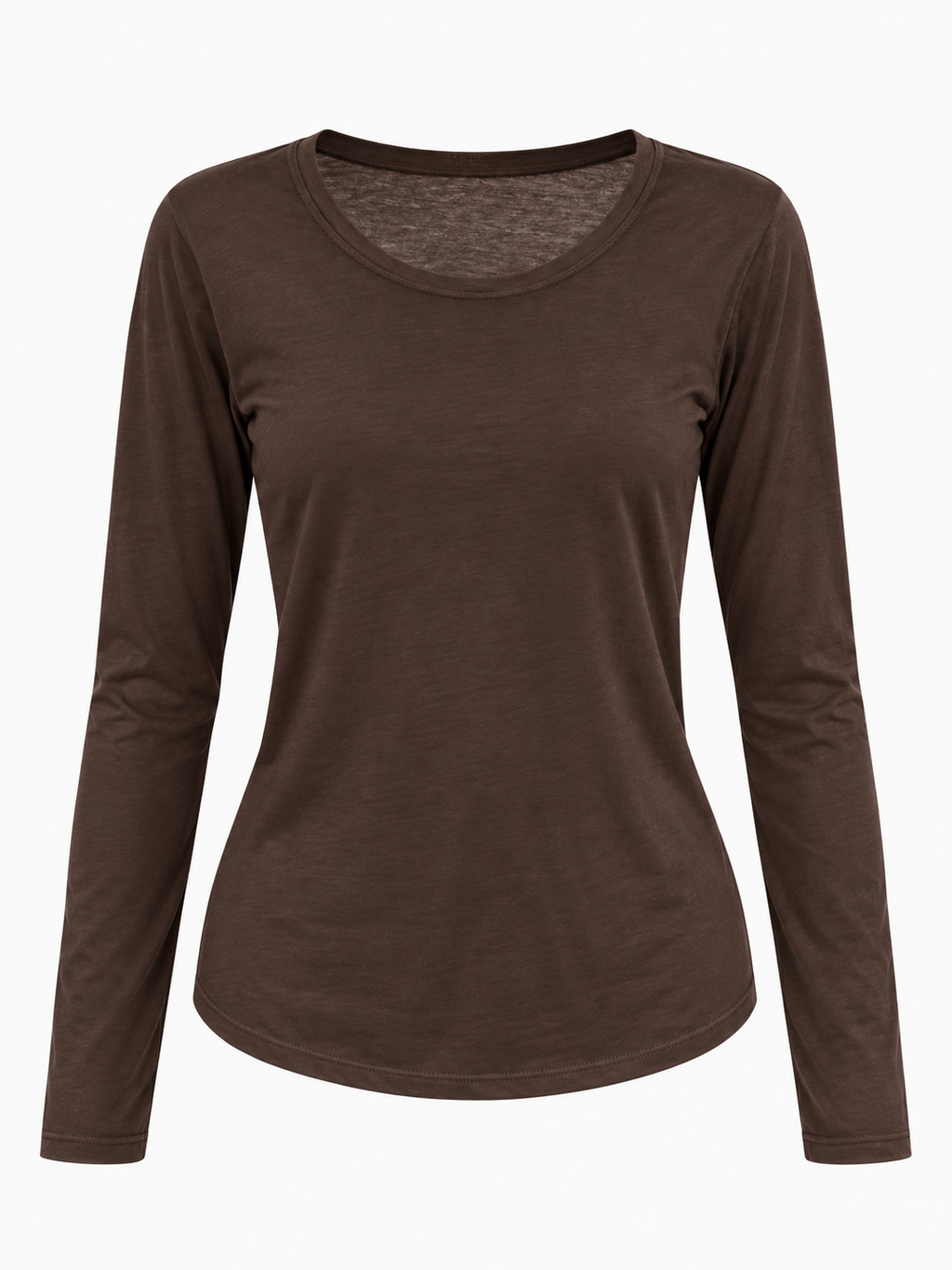 Maglia Basic marrone vista frontale