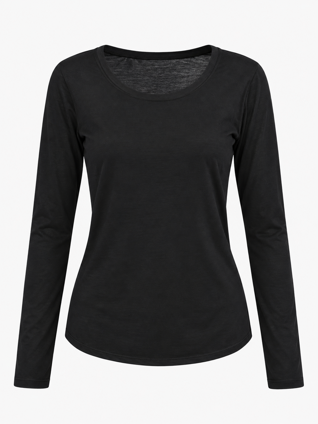 Maglia Basic nera vista frontale
