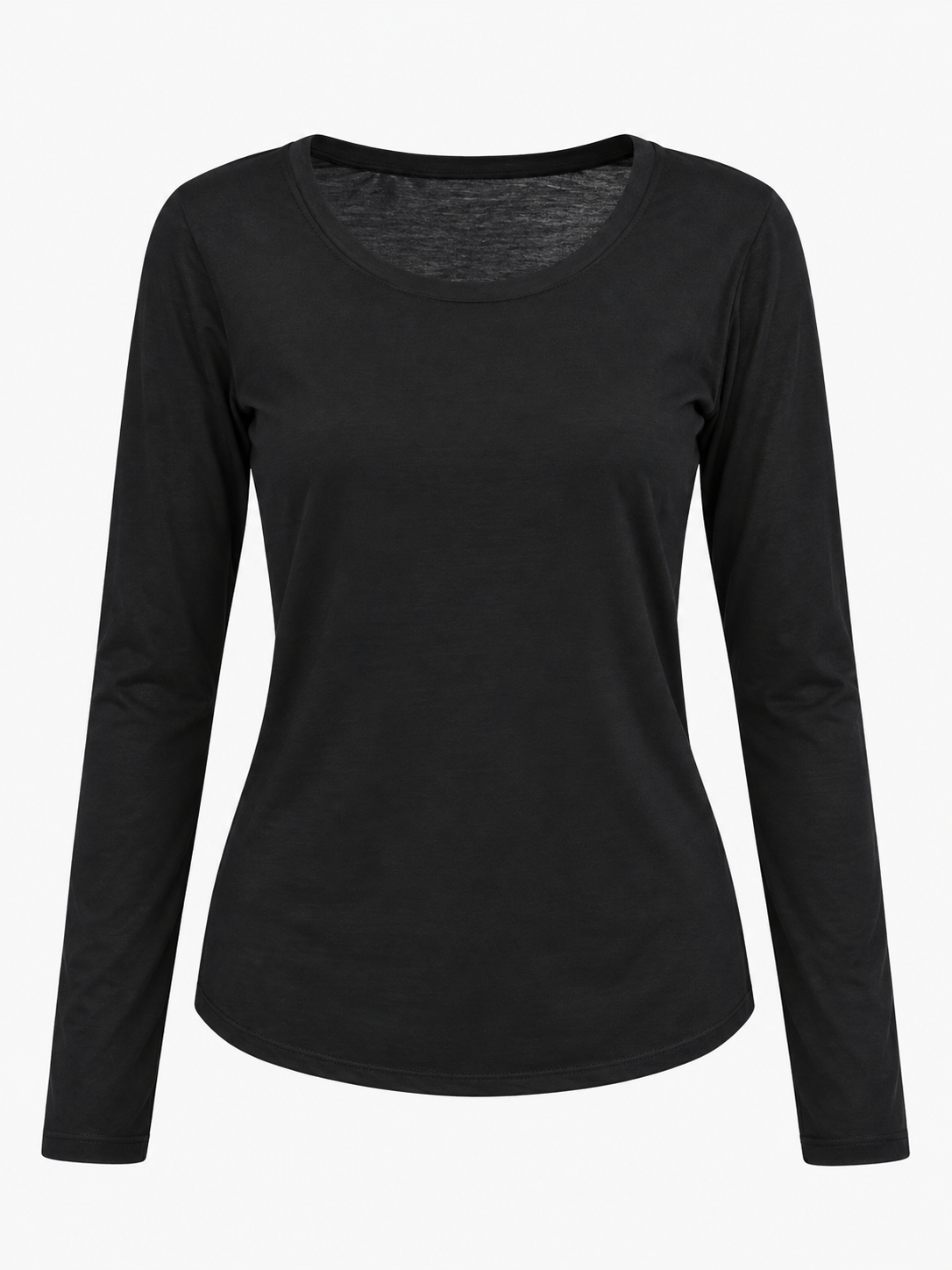 Maglia Basic nera vista frontale