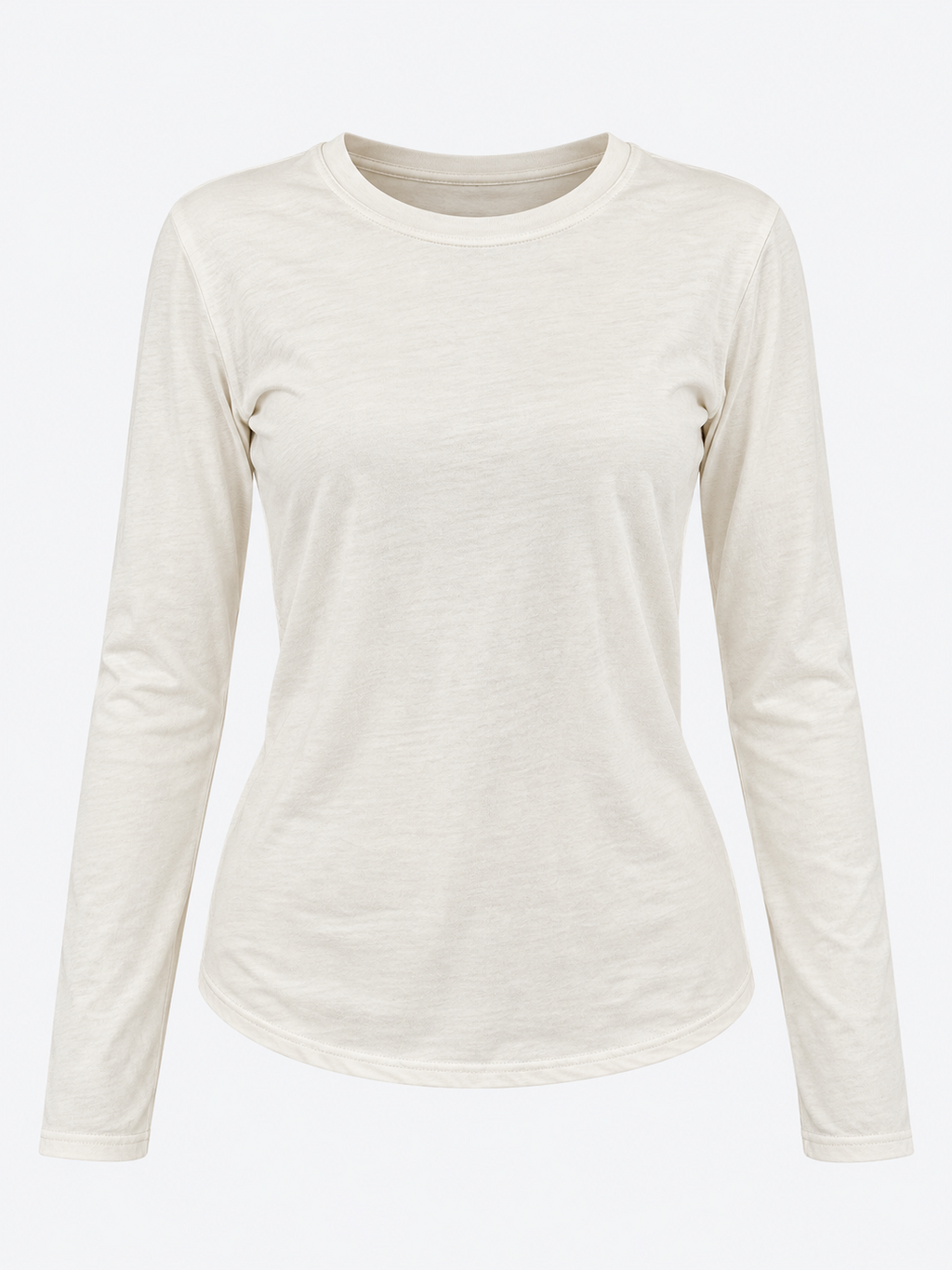 Maglia Basic panna vista frontale