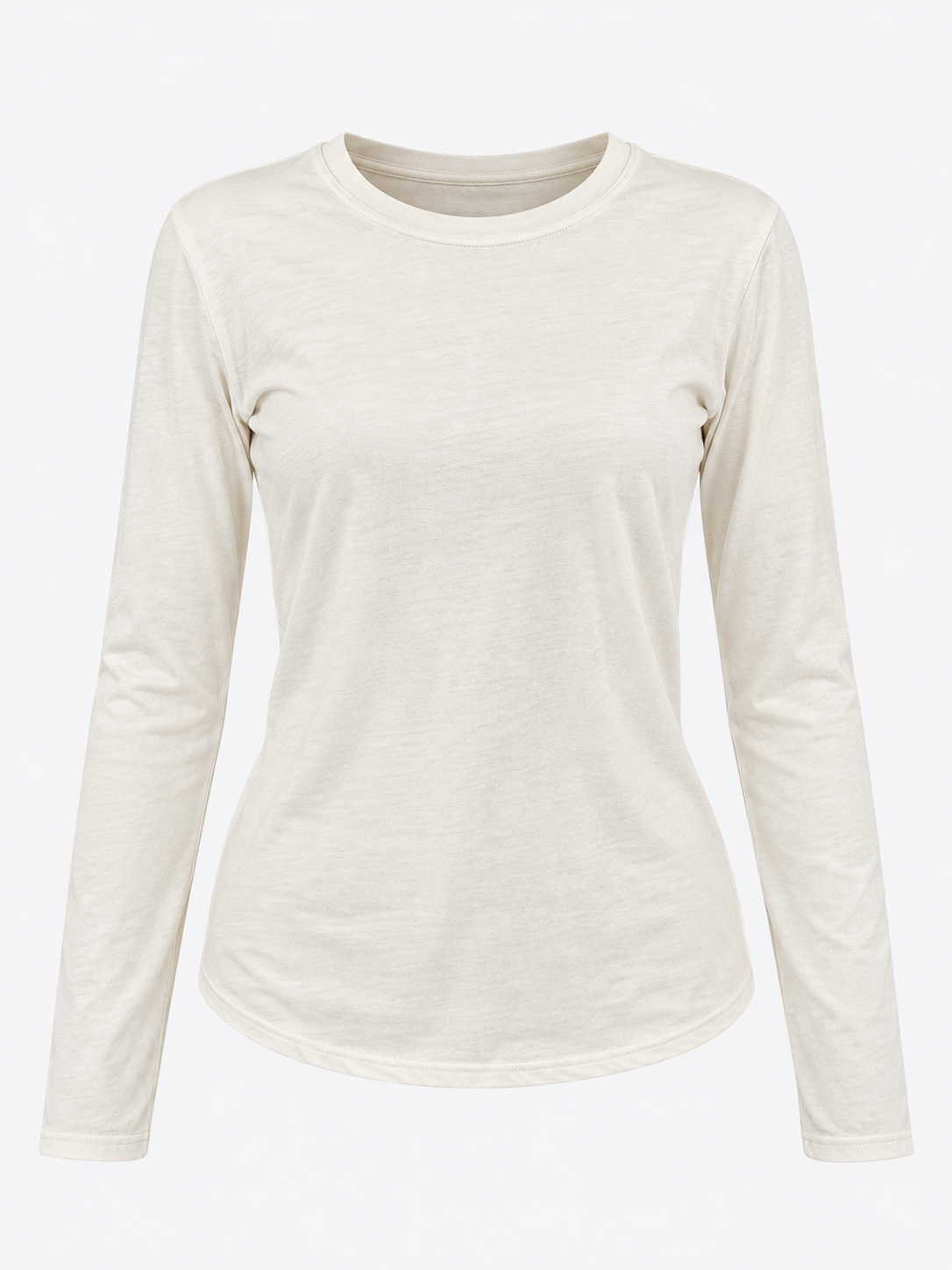 Maglia Basic panna vista frontale