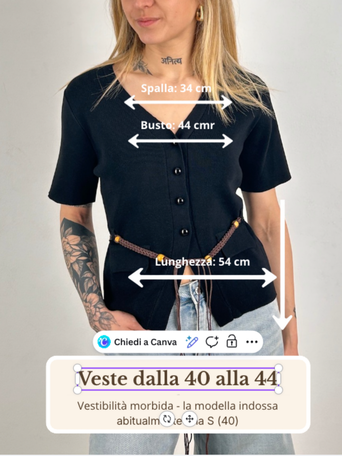 Guida misure Maglia Cintura Soft