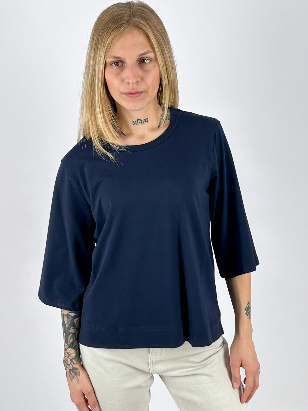 Maglia Elba Blu - indossata fronte