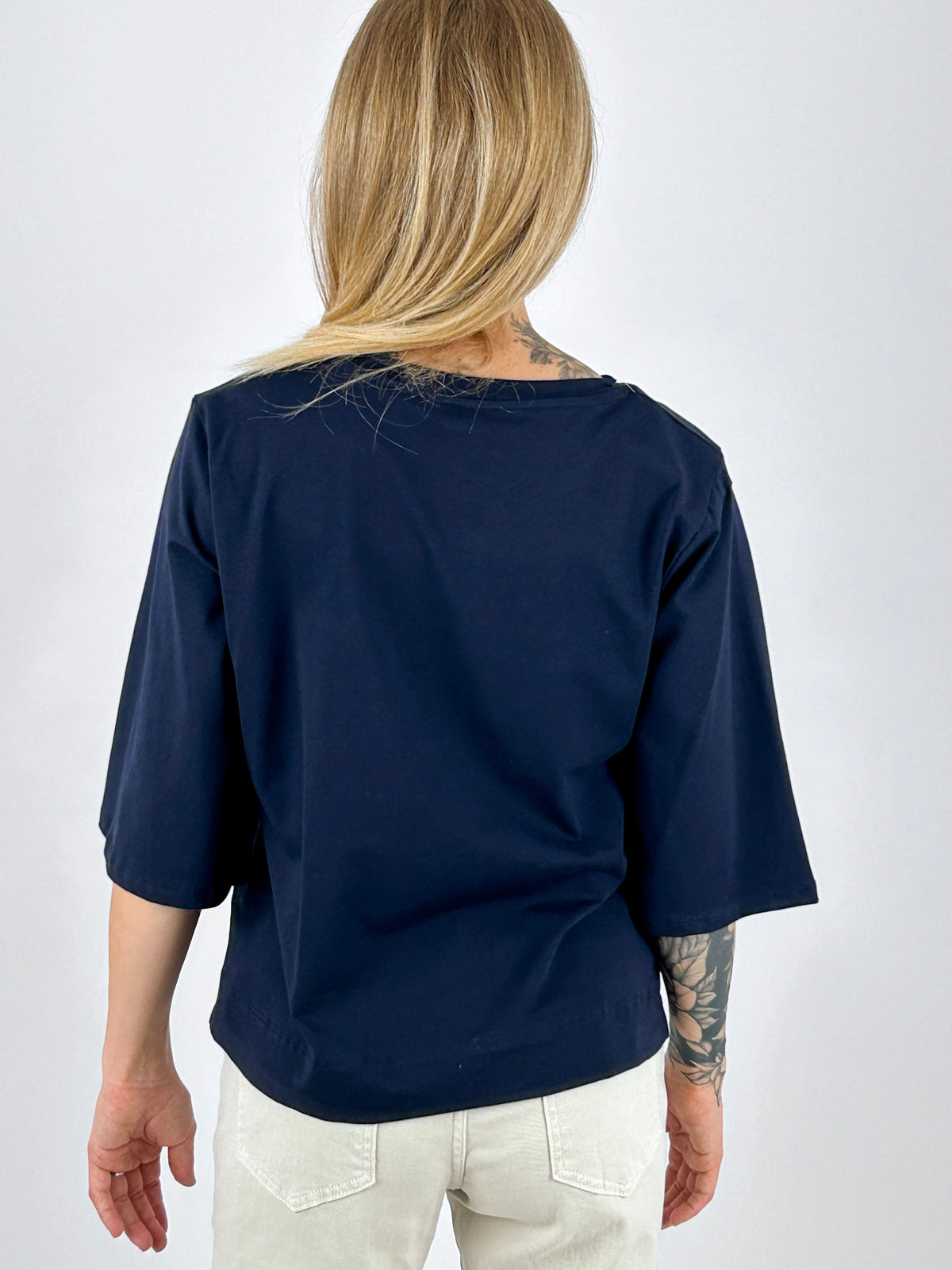 Maglia Elba Blu - indossata retro