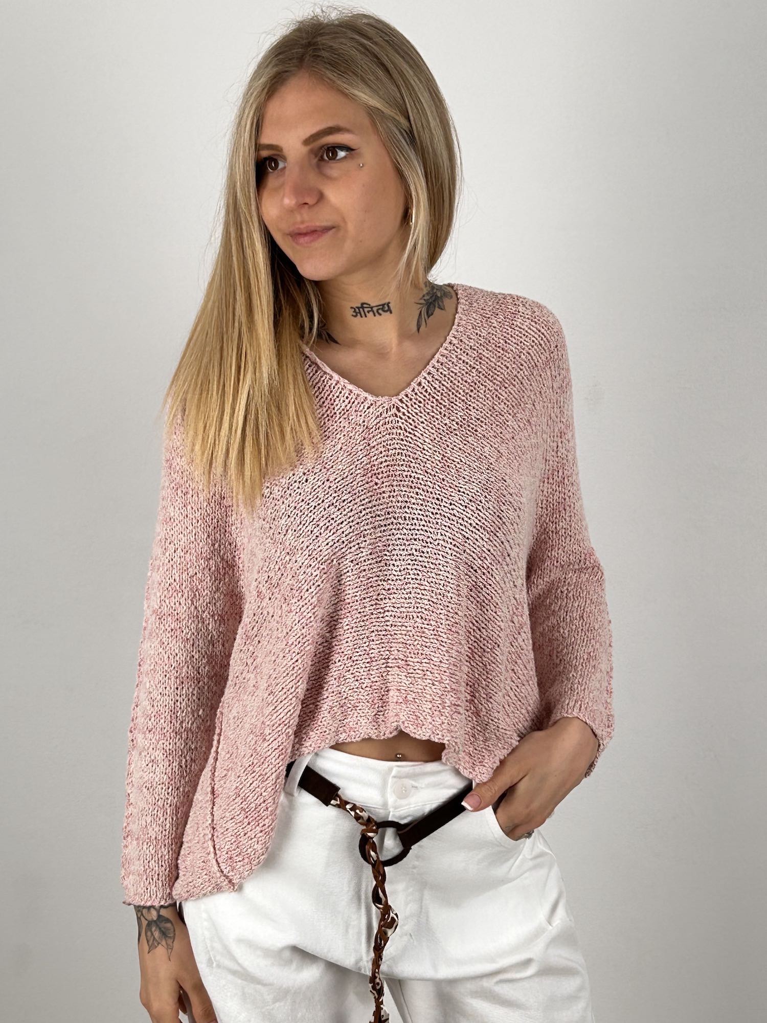 maglione cotone over vista frontale