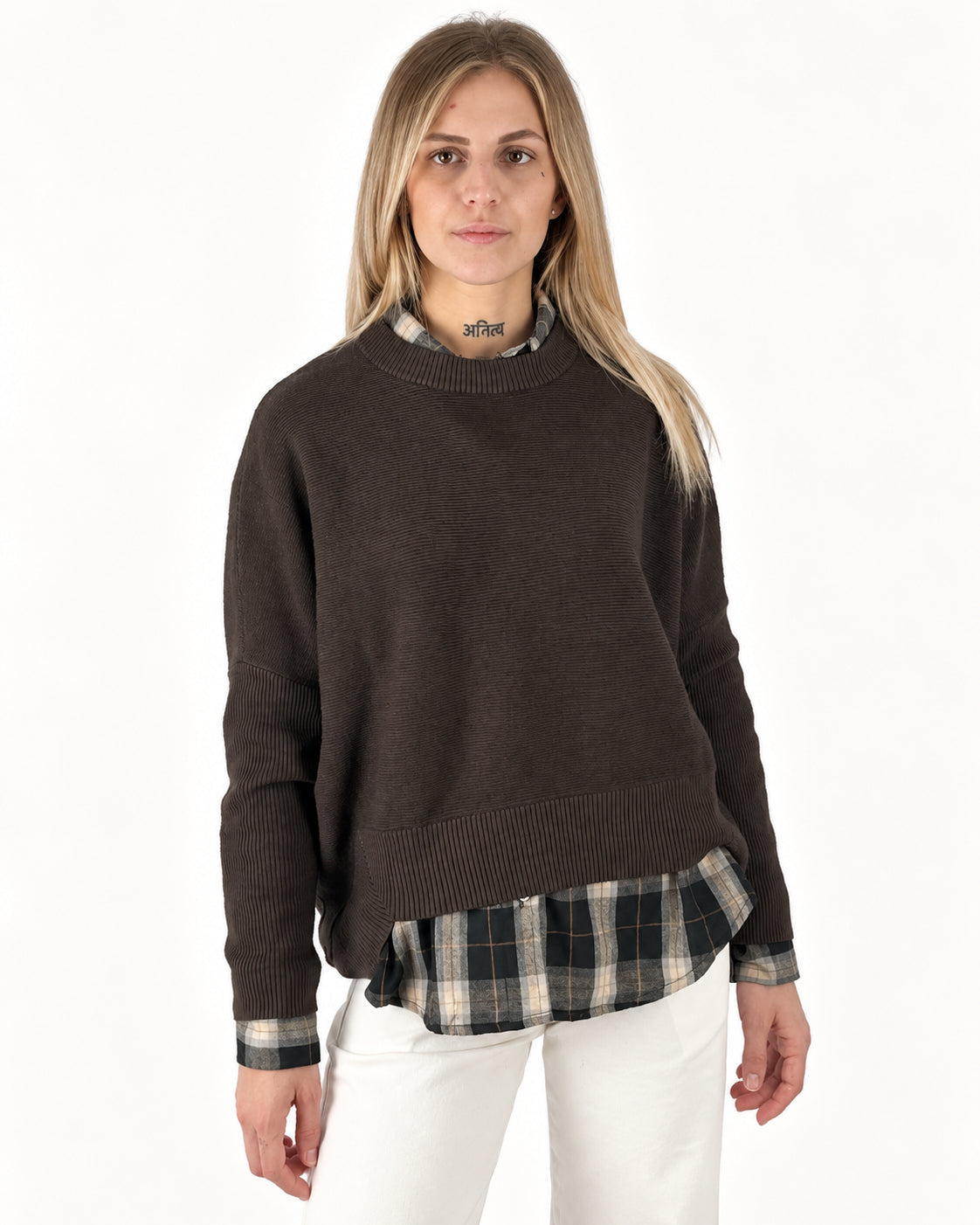 Maglione Dalia marrone - frontale