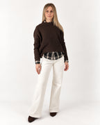 Maglione Dalia marrone - look completo