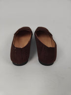 Mocassino da donna traforato effetto suede con design morbido e stile casual elegante. vista retro
