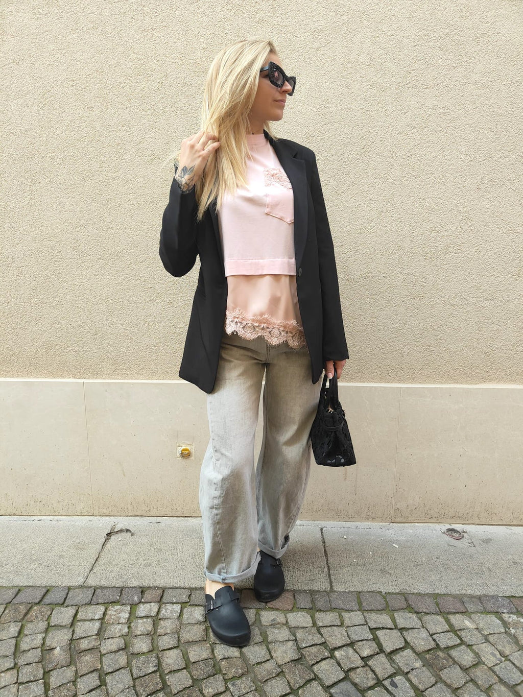 Jeans balloon soft – jeans donna a palloncino morbido, stile trendy comfort denim.outfit


