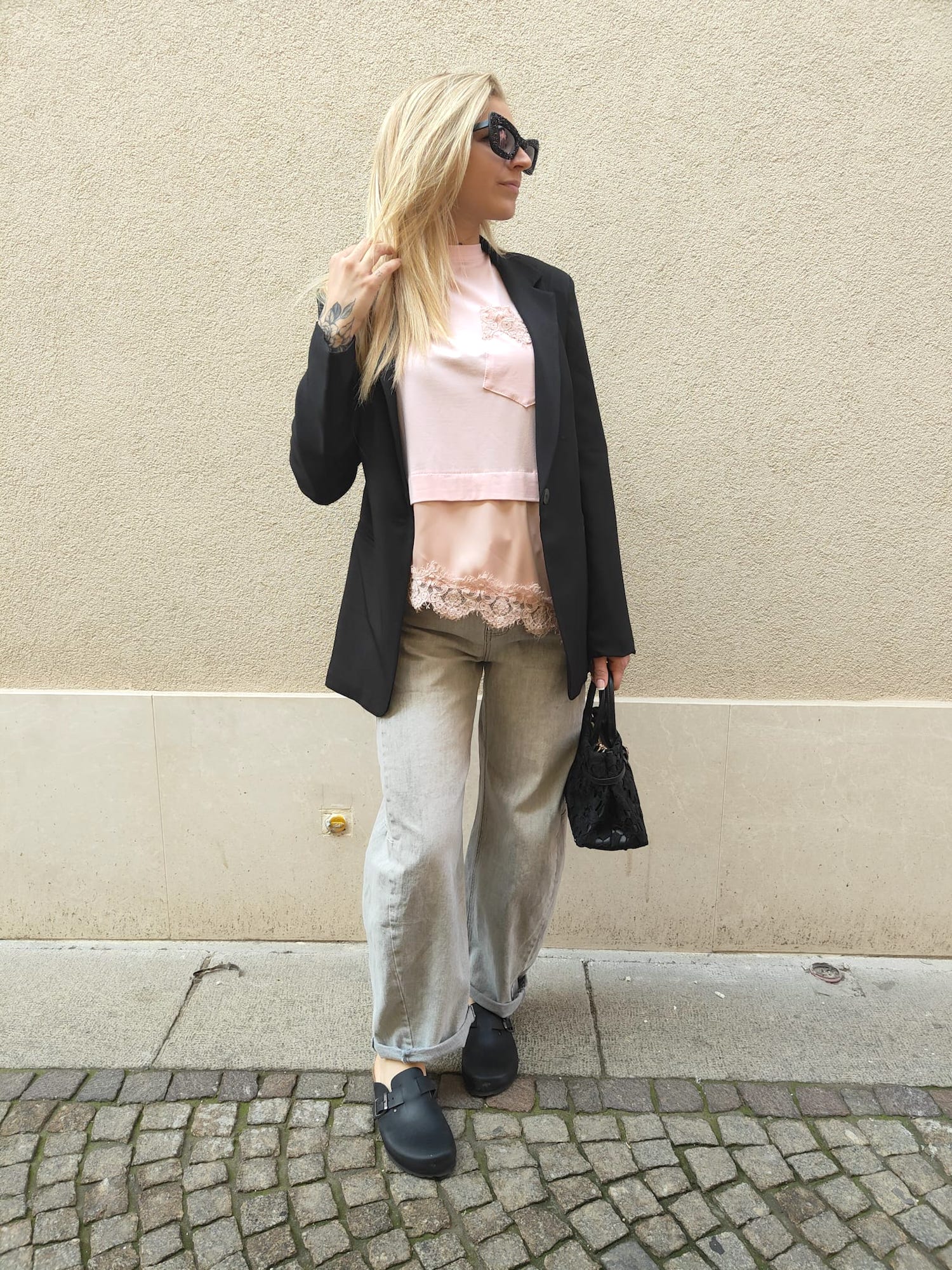 Jeans balloon soft – jeans donna a palloncino morbido, stile trendy comfort denim.outfit


