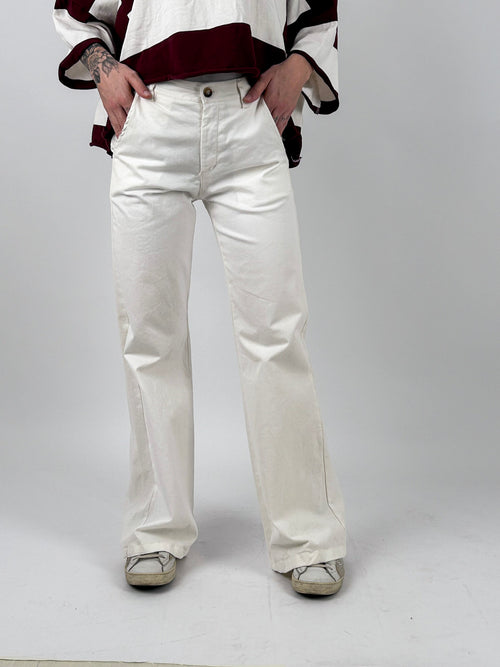 Pantalone donna a gamba dritta - vista frontale