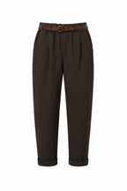 Pantalone donna morbido con vita elasticizzata e vestibilità rilassata. immagine gost