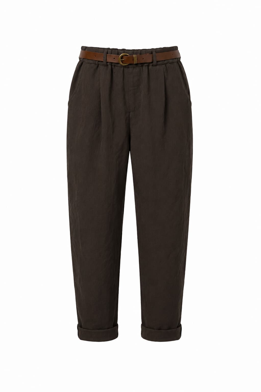 Pantalone donna morbido con vita elasticizzata e vestibilità rilassata. immagine gost