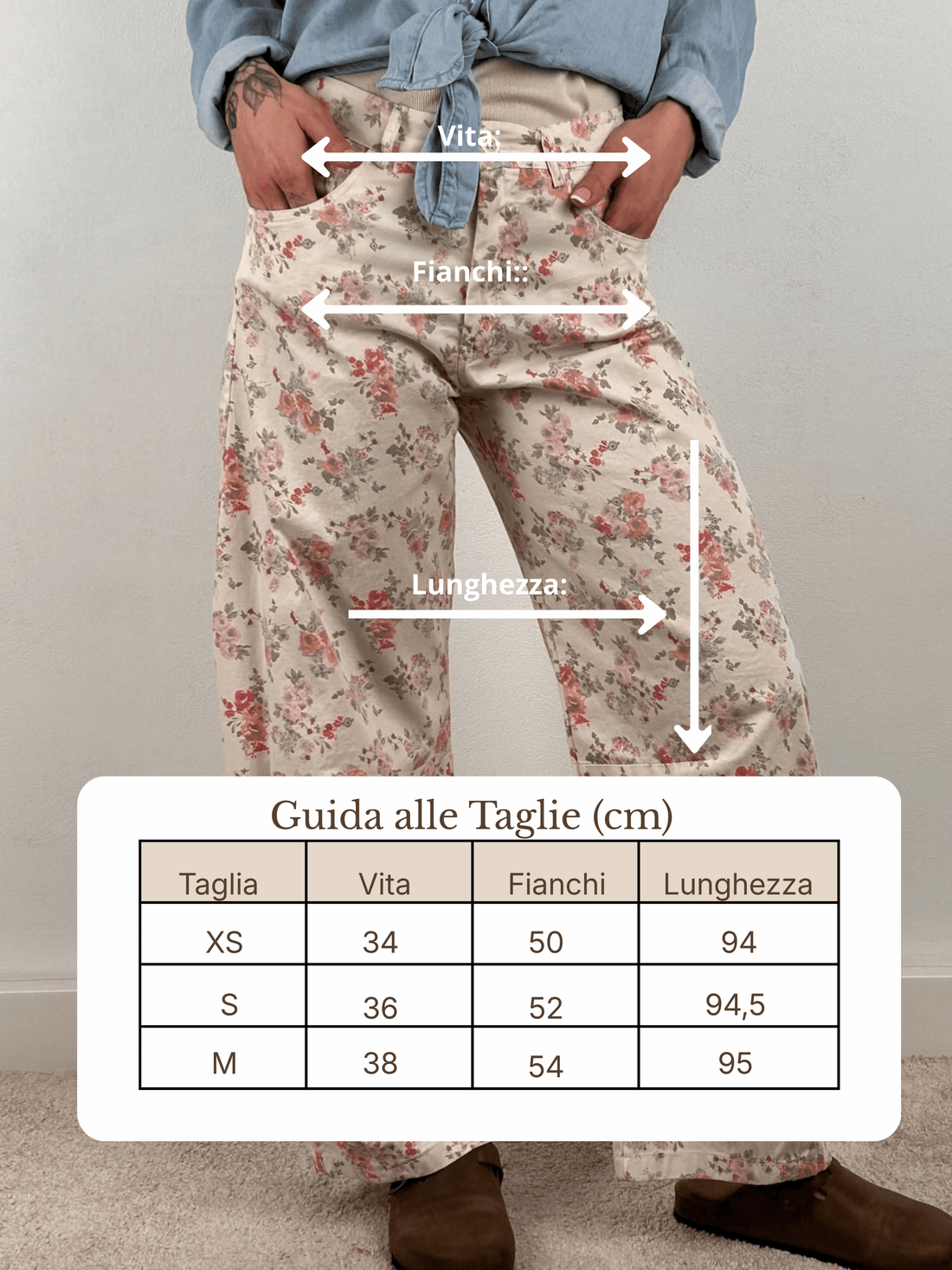 Guida misure Pantalone Bloom Soft
