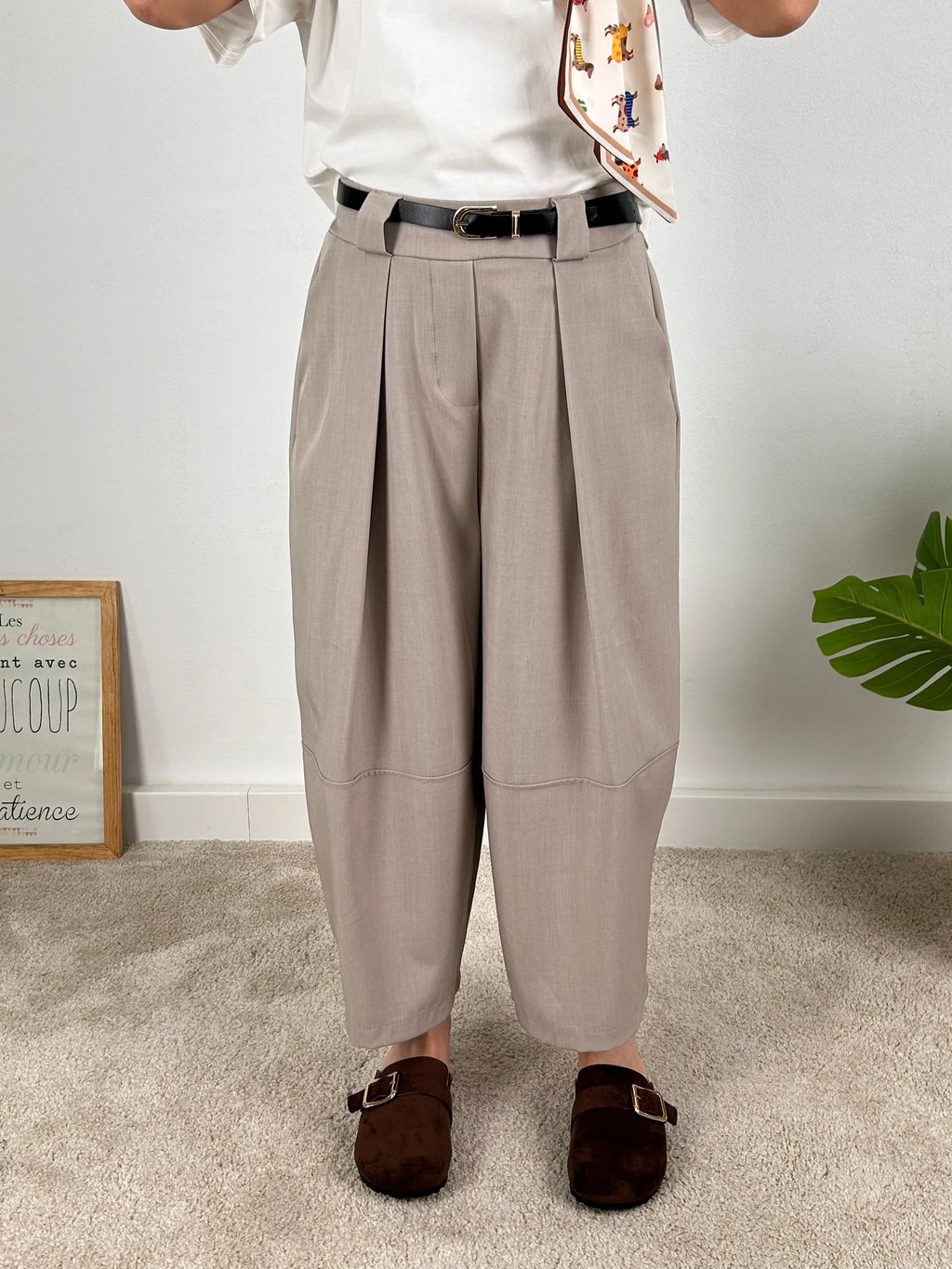pantalone balloon donna vista frontale