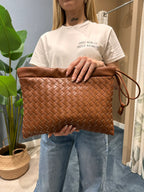 ochette intreccio – pochette donna con lavorazione intrecciata, stile elegante da sera