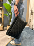 pochette intreccio – pochette donna con lavorazione intrecciata, stile elegante da sera