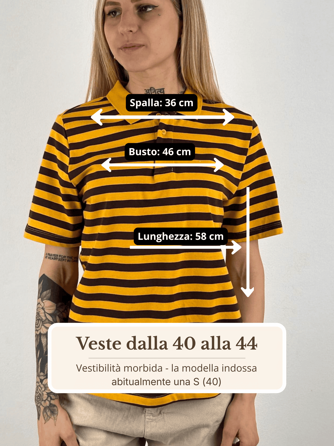 Guida misure Polo Riga Soft