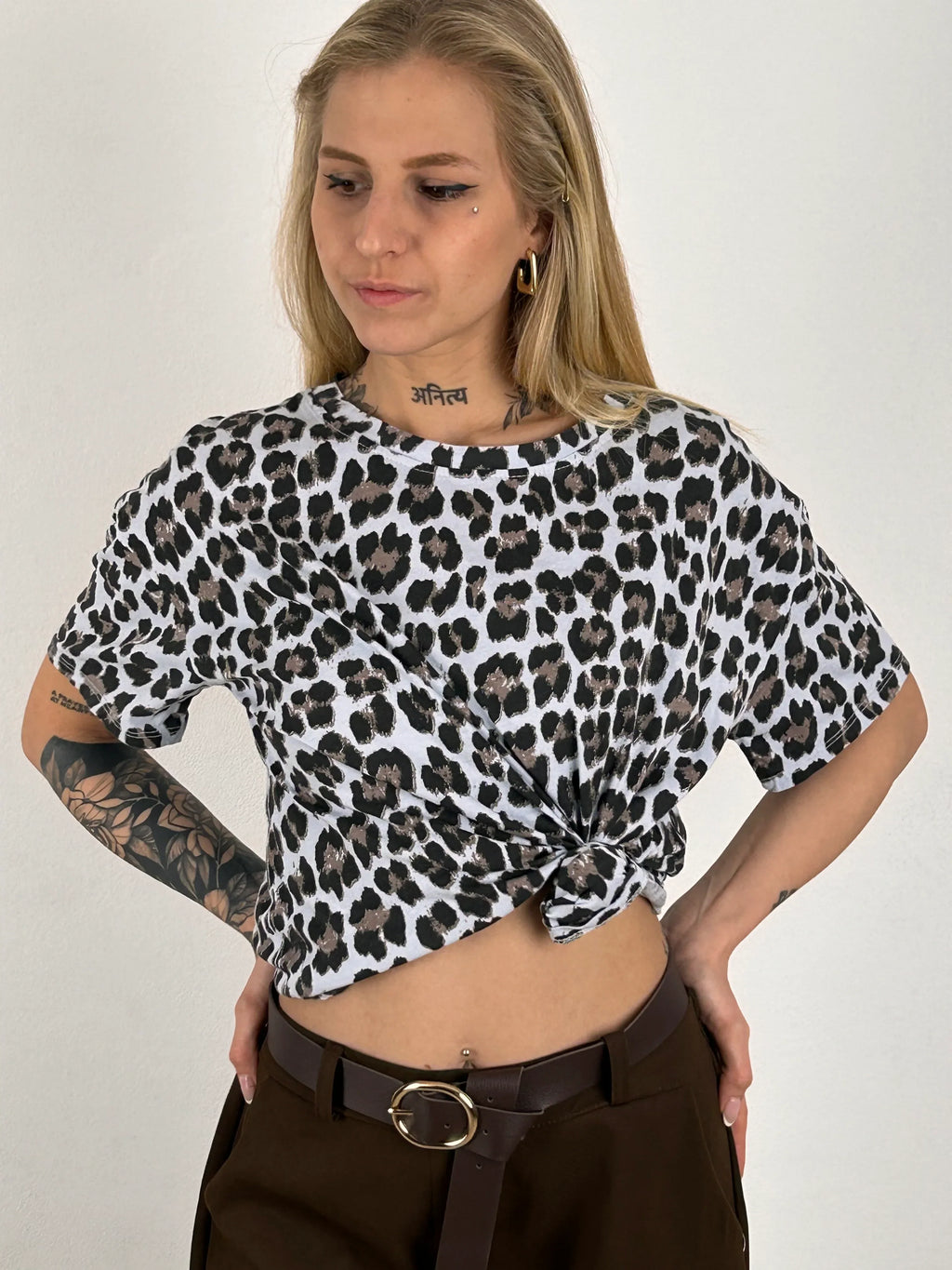 T-shirt animal donna vista  frontale