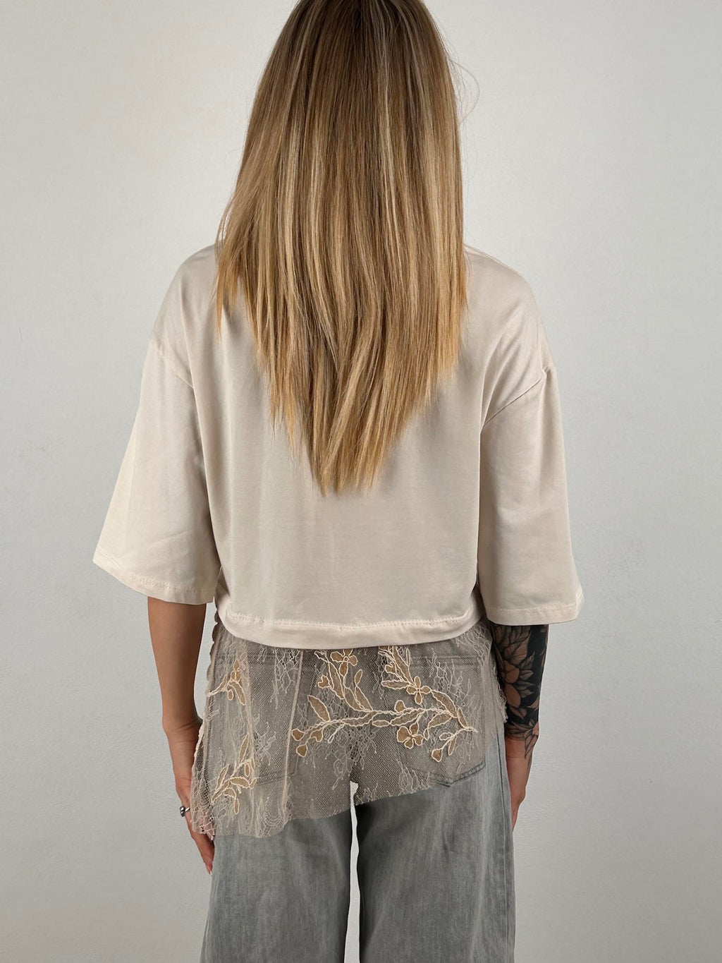 t-shirt pizzo estiva vista retro